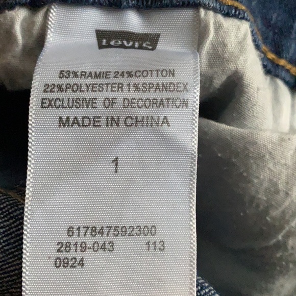 LEVI’S Shorty Shorts With Stars Design Sz 1 - Picture 7 of 8